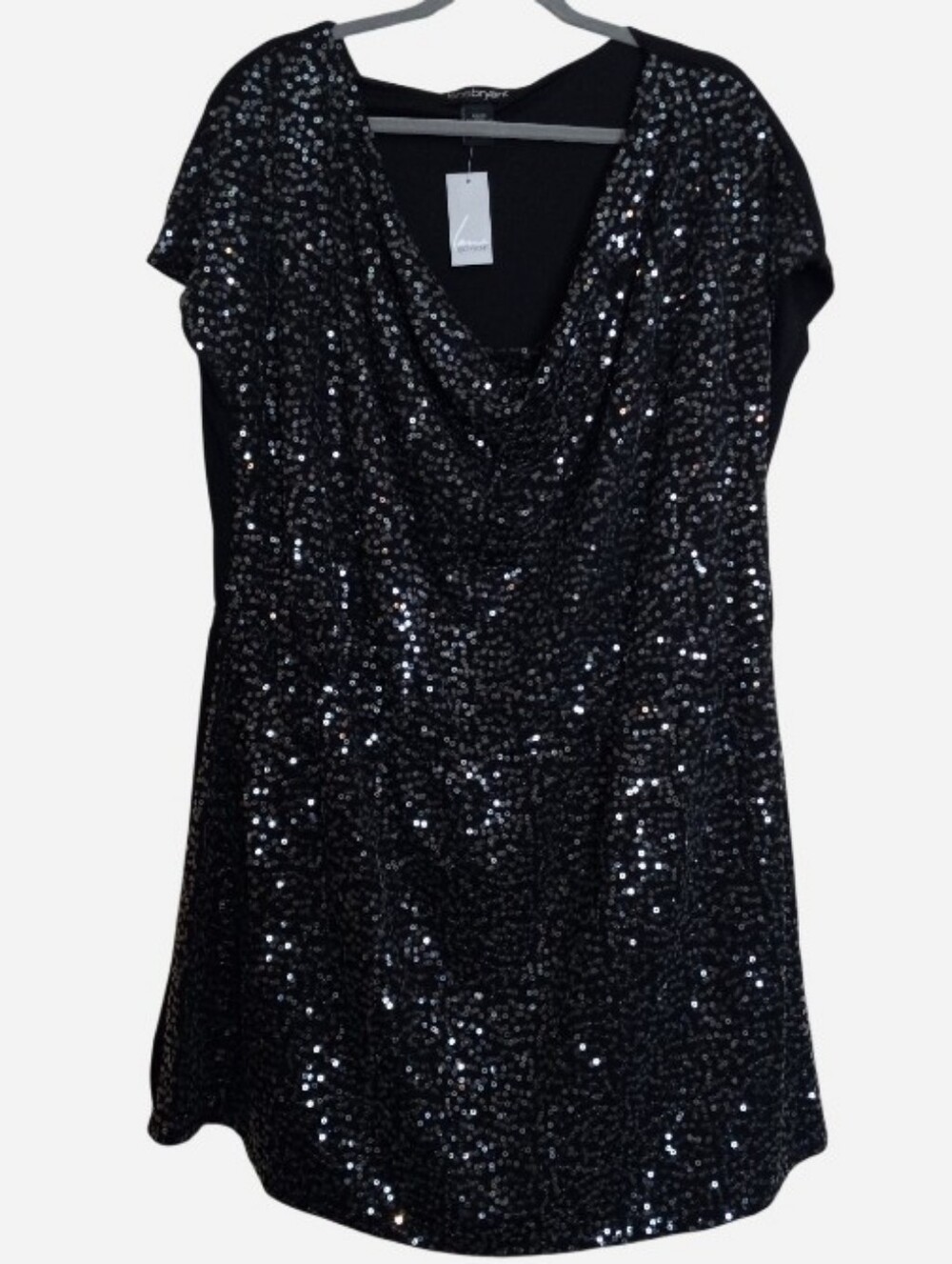 Lane Bryant Sequin Drape Mini Dress